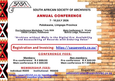 SASA Conference 2026: Archives without Walls in the Digital Era